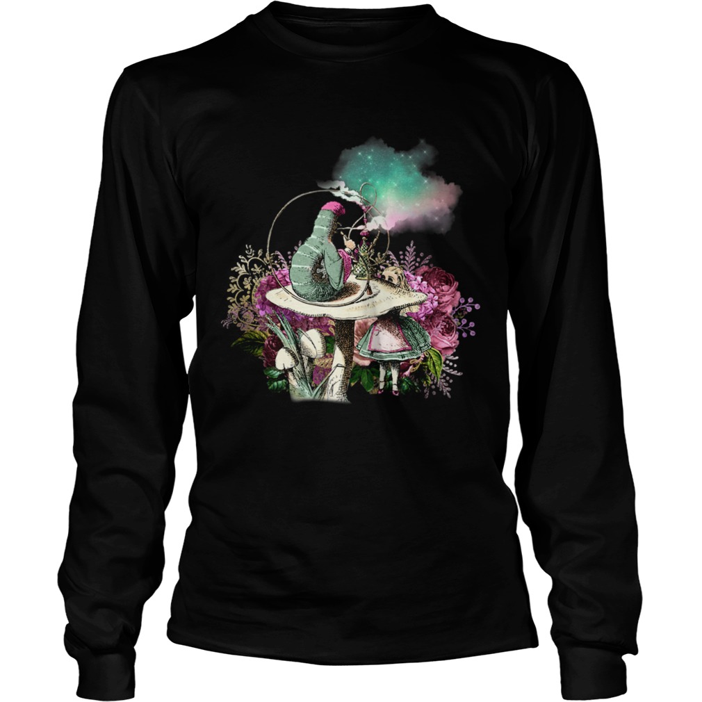 Alice in wonderland and the smoking caterpillar Long Sleeve