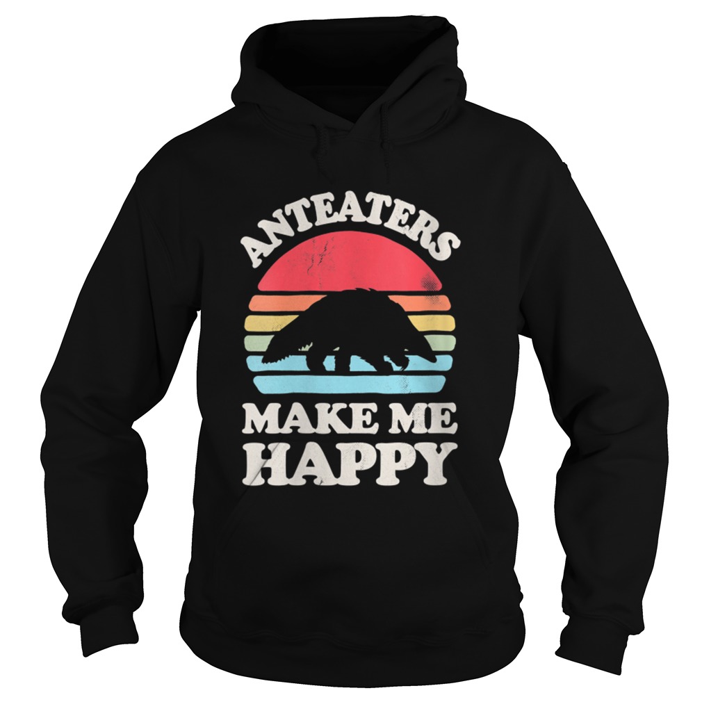 Anteaters Make Me Happy Anteater Retro Vintage Hoodie