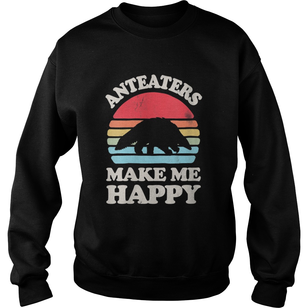 Anteaters Make Me Happy Anteater Retro Vintage Sweatshirt