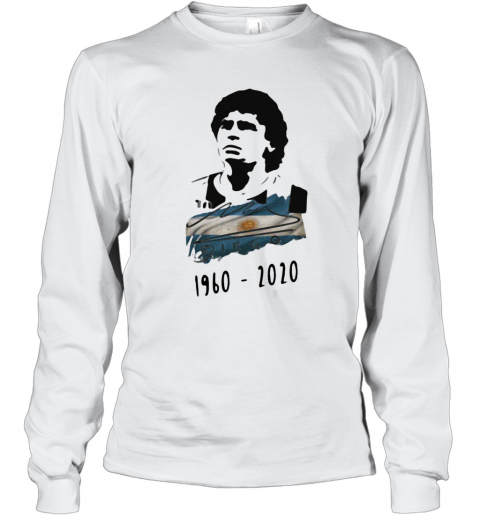 Argentina Football Diego Maradona 1960 2020 T-Shirt Long Sleeved T-shirt 