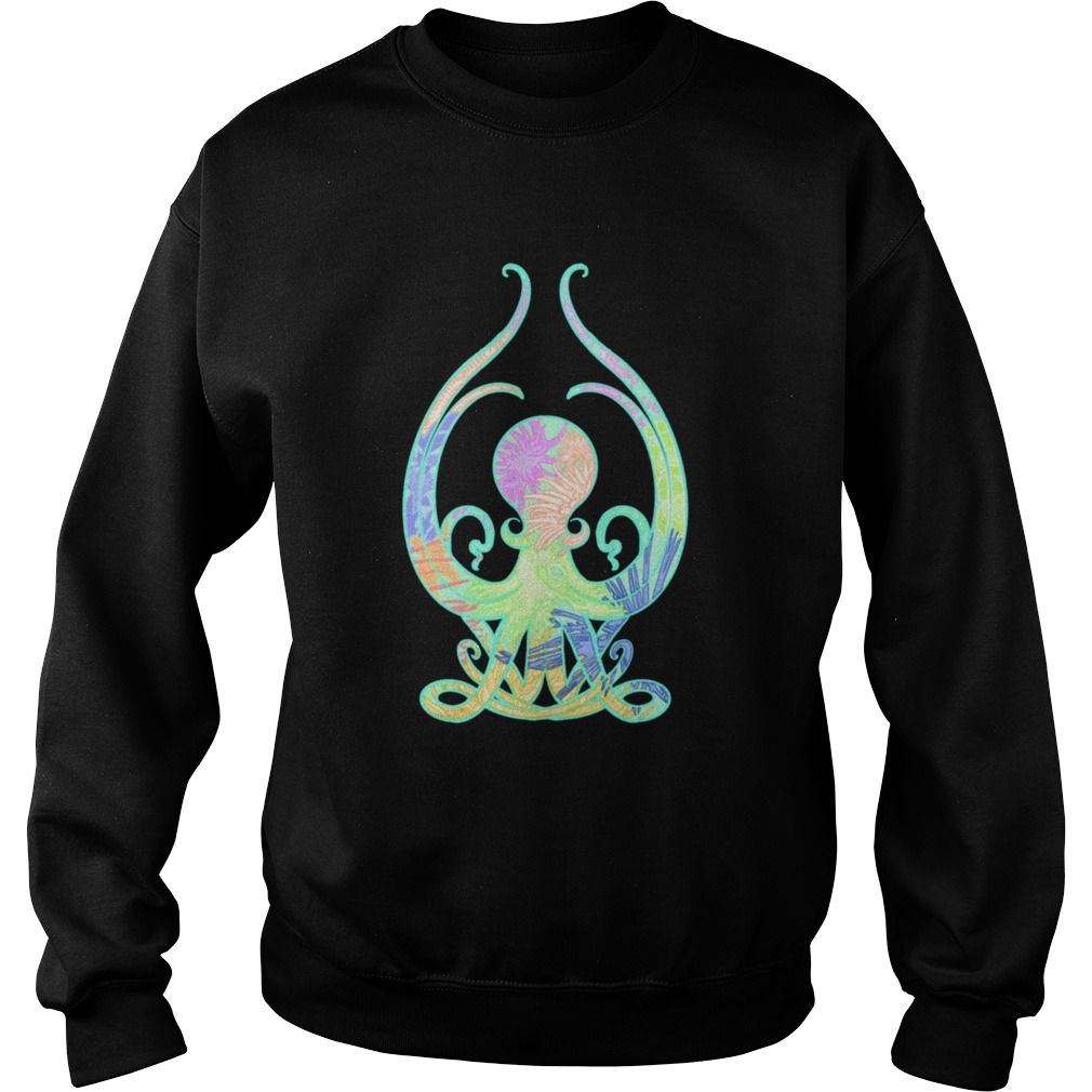 Art Nouveau Octopus Beautiful Yoga Floral Tentacles Sweatshirt