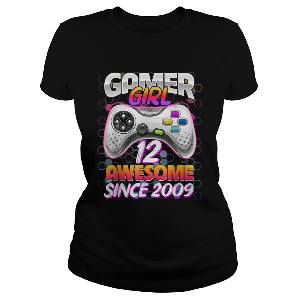 Awesome Since 2009 Video Game 12th Birthday Girls 12 Yrs Old Classic Ladies