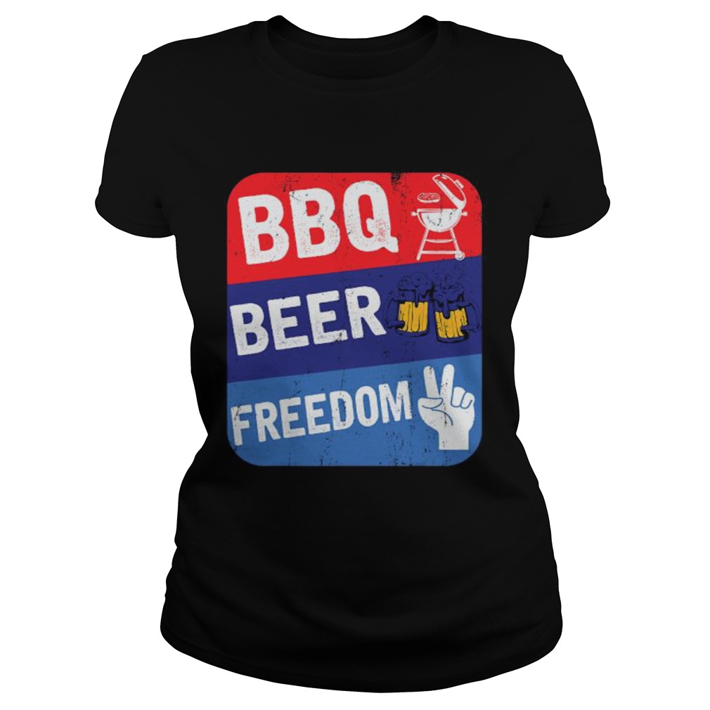 Bbq Beer Freedom Classic Ladies