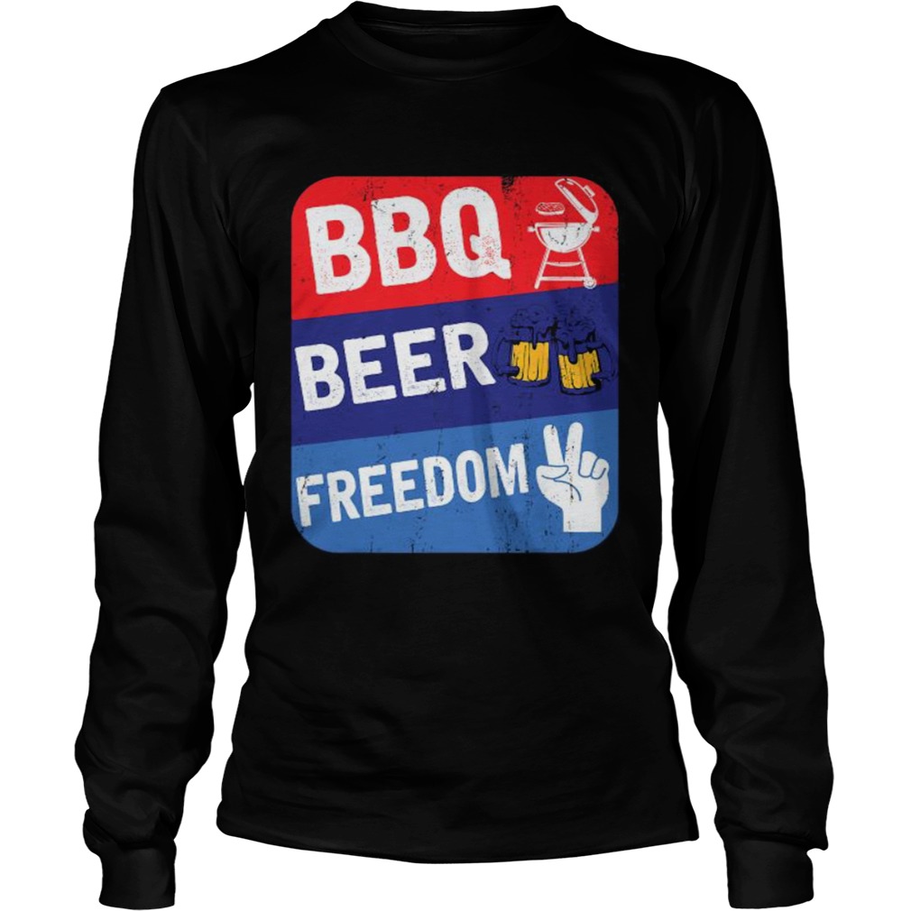 Bbq Beer Freedom Long Sleeve