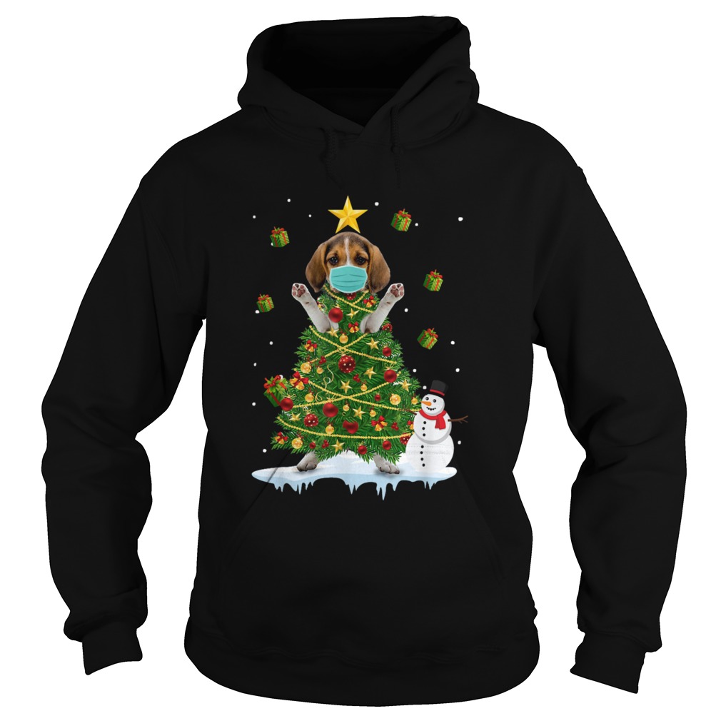Beagle Christmas Tree Ornament Decor Hoodie