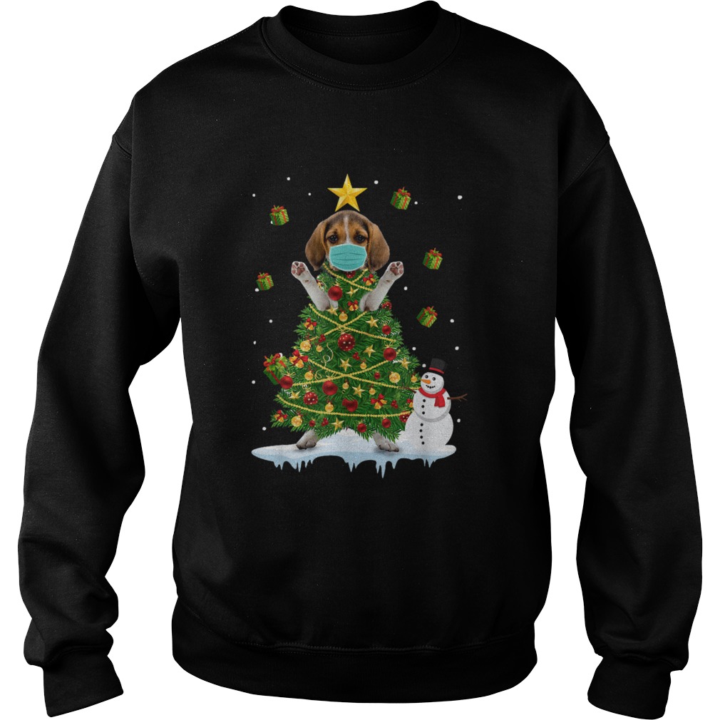 Beagle Christmas Tree Ornament Decor Sweatshirt