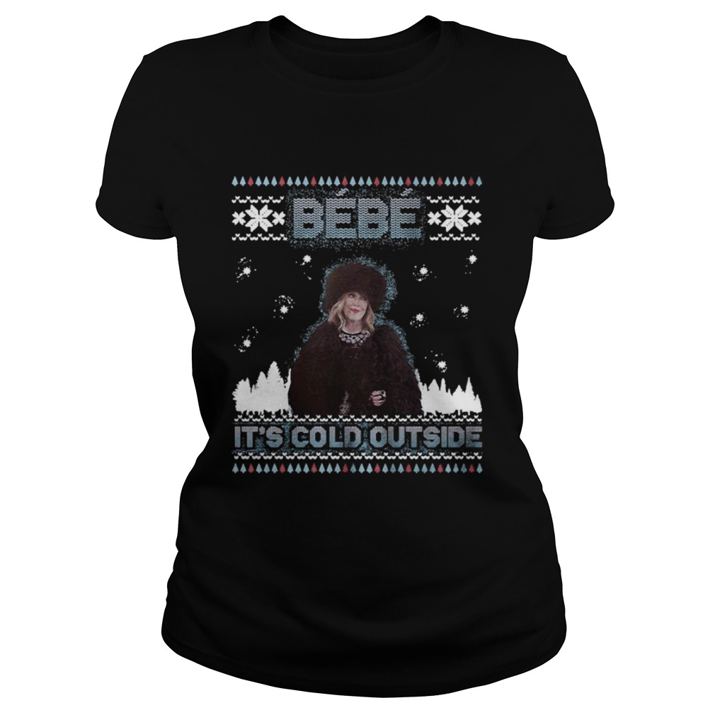 Bebe Its Cold Outside Ugly Christmas Sweater Classic Ladies