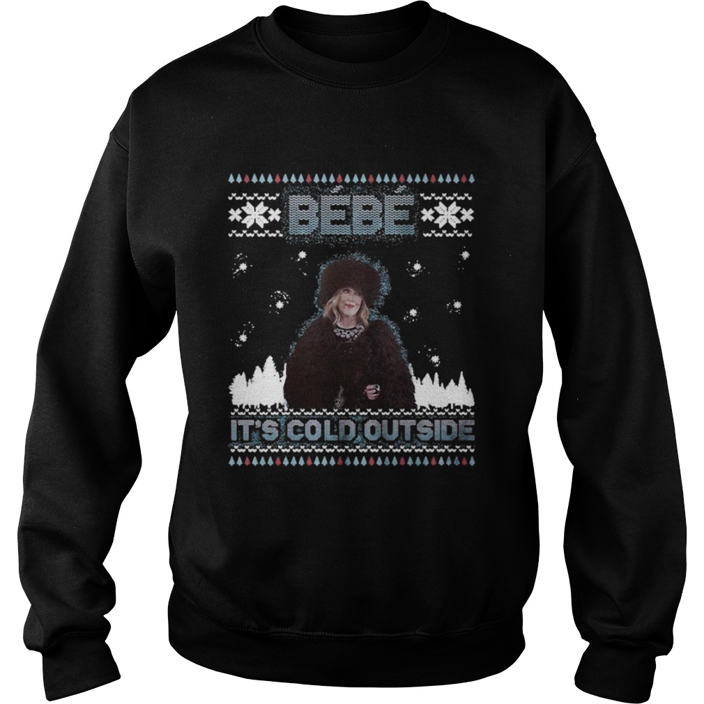 Bebe Its Cold Outside Ugly Christmas Sweater Sweatshirt