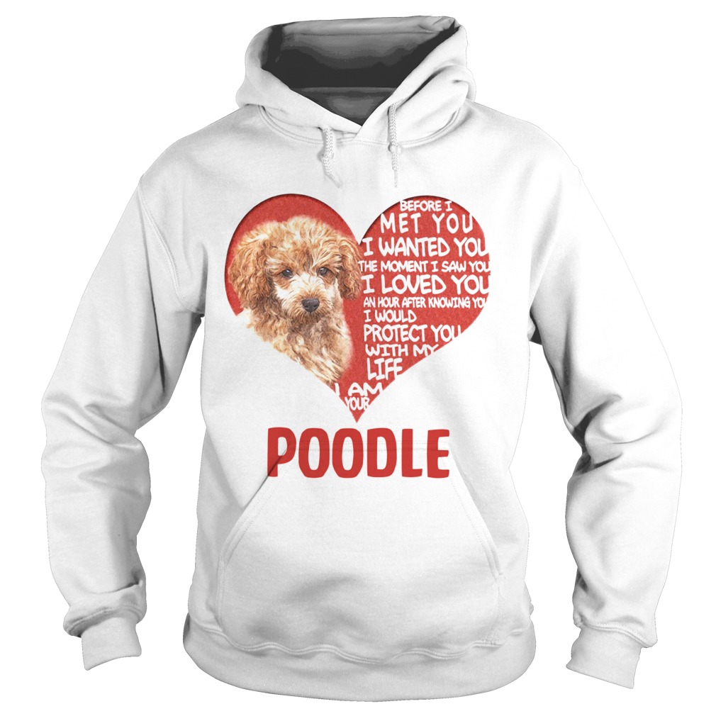 Before I Met You I Wanted You The Moment I Saw You I Loved You I Am Your Poodle Hoodie