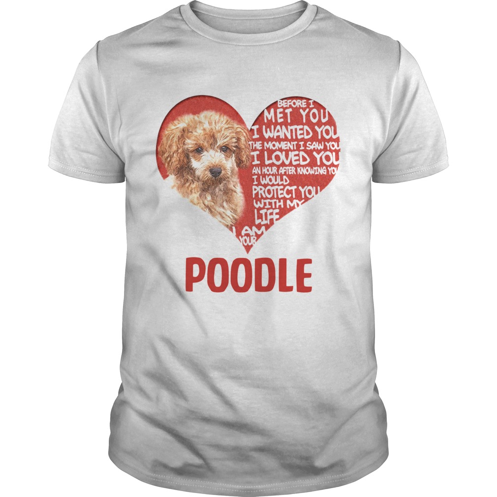 Before I Met You I Wanted You The Moment I Saw You I Loved You I Am Your Poodle shirt