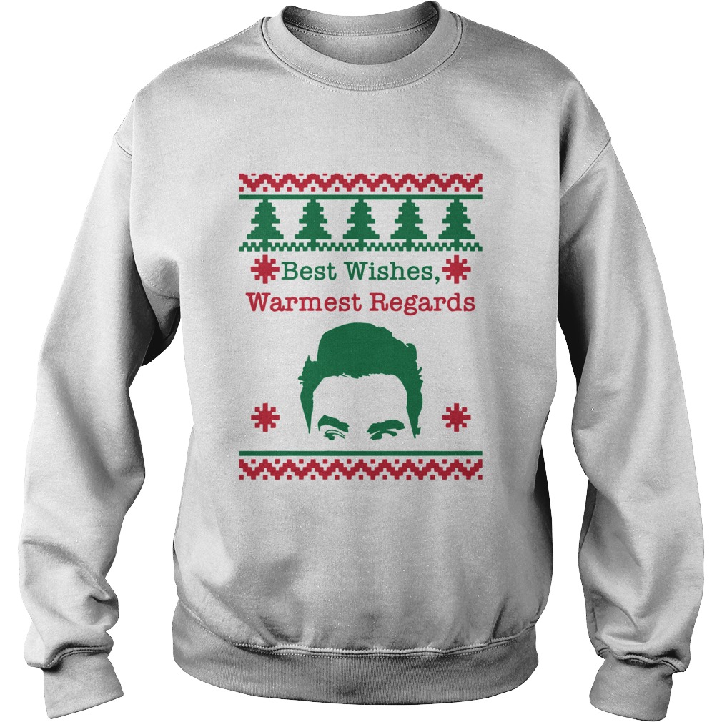 Best Wishes Warmest Regards David Rose Funny Rose Family Schitts Creek Ugly Christmas Sweatshirt