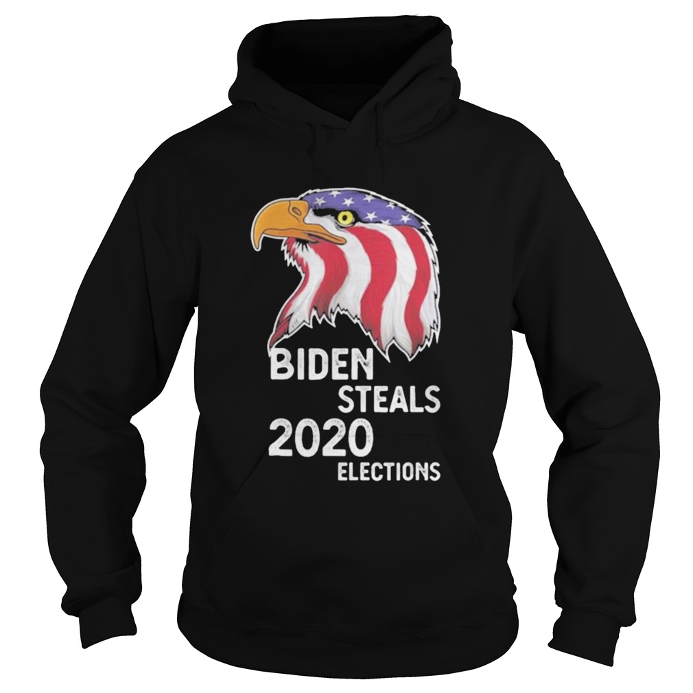 Biden Steals 2020 Elections Vote Republican Political American Flag Hoodie