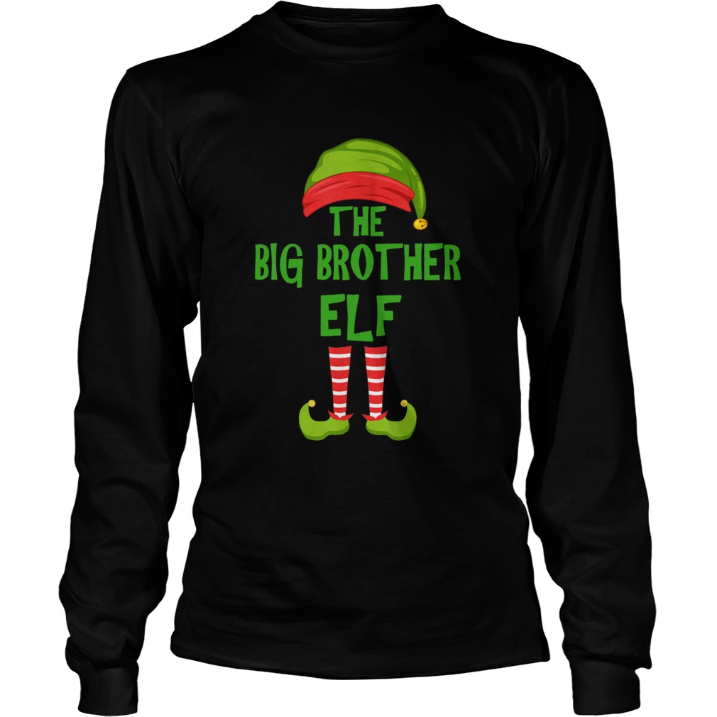 Big Brother Elf Matching Family Christmas Party Pajama Long Sleeve