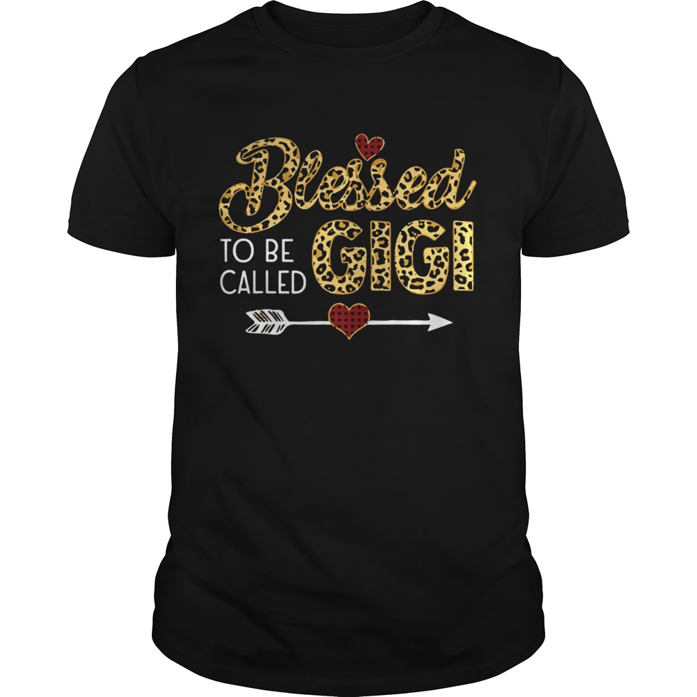 Blessed to be called gigi leopart red plaid buffalo xmas shirt