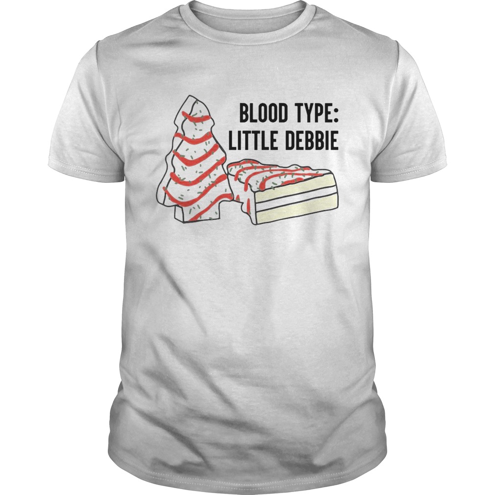 Blood Type Little Debbie Christmas Cake shirt