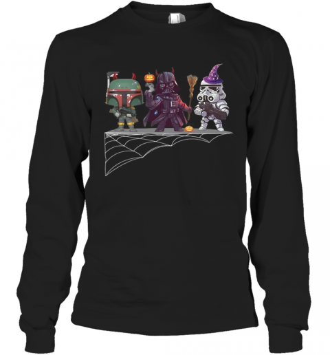 Boba Fett Darth Vader Star Wars Halloween T-Shirt Long Sleeved T-shirt 