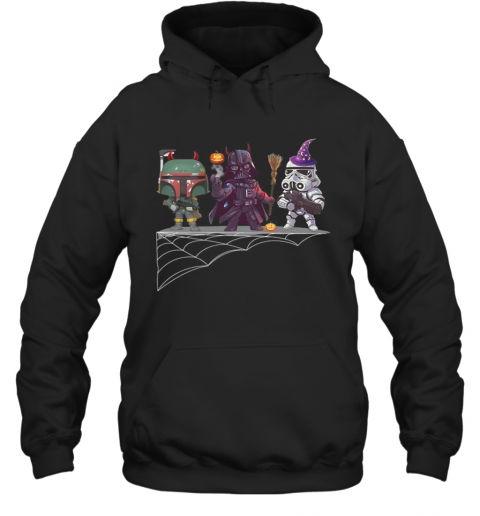Boba Fett Darth Vader Star Wars Halloween T-Shirt Unisex Hoodie