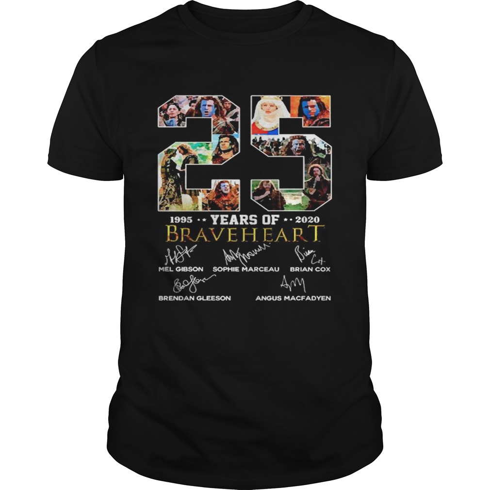 Braveheart 25th years of 19952020 signature shirt