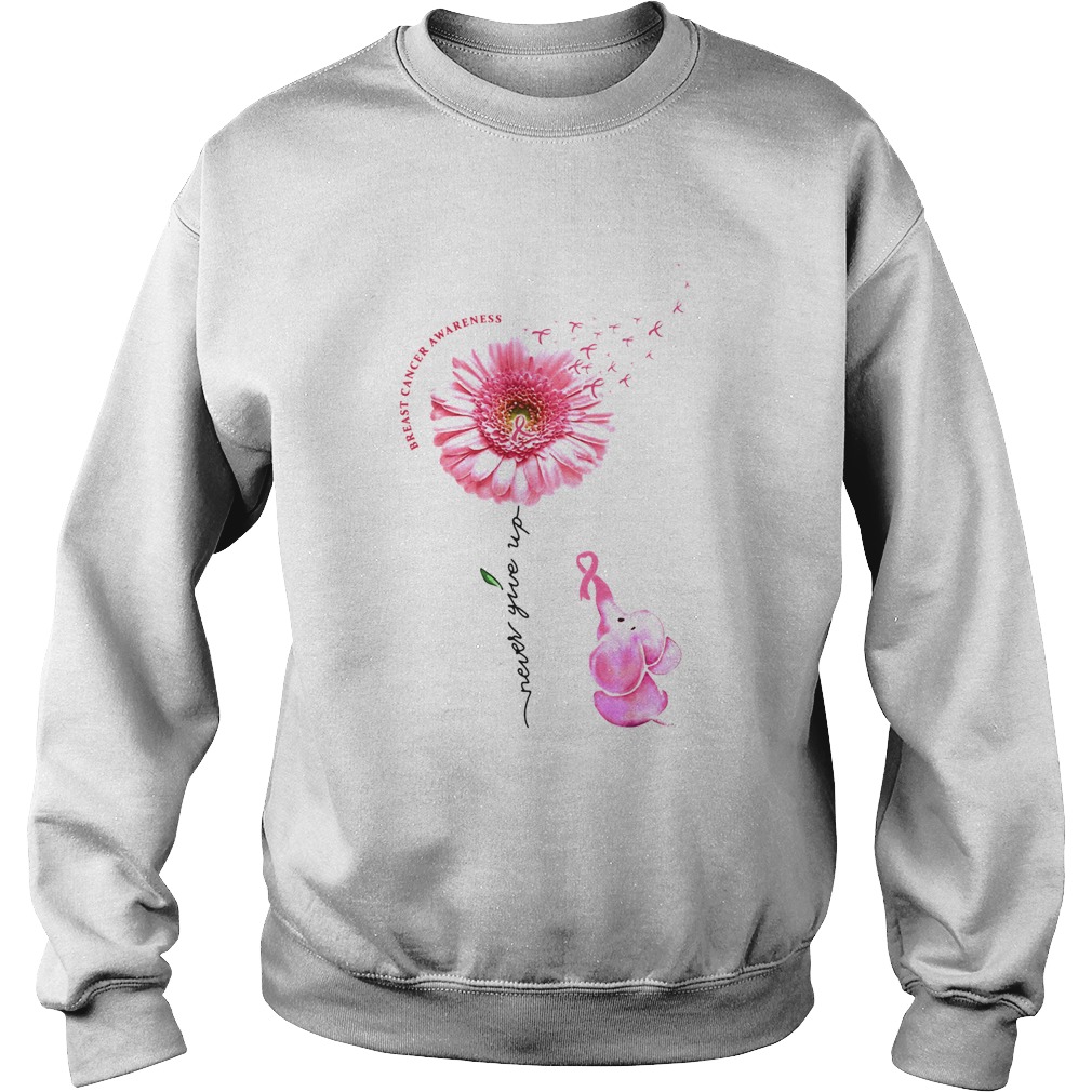 Breast Cancer Awareness Never Give Up Sweatshirt