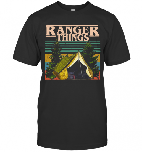 Camping Ranger Things Stranger Things Vintage T-Shirt