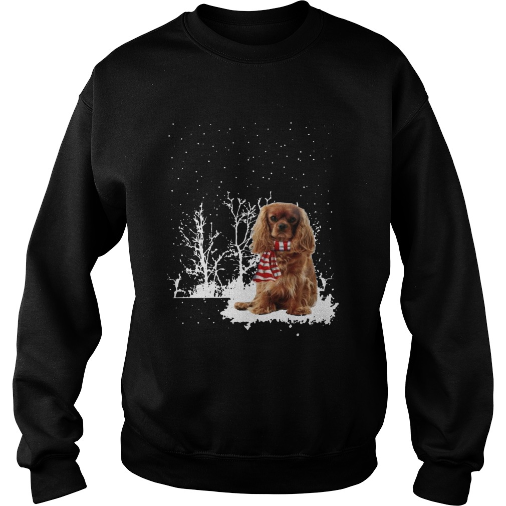 Cavalier King Charles Spaniel Merry Christmas Sweatshirt