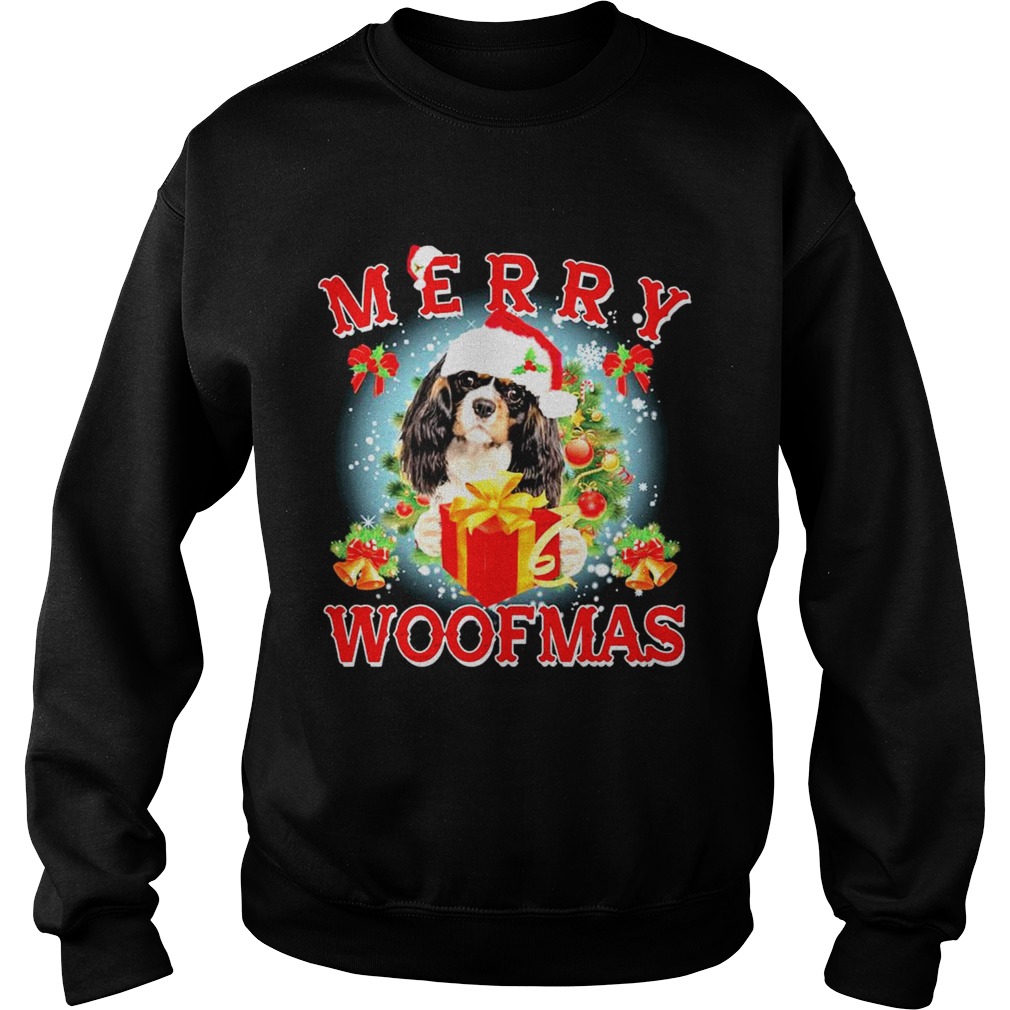 Cavalier King Charles Spaniel Merry Woofmas Christmas Sweatshirt