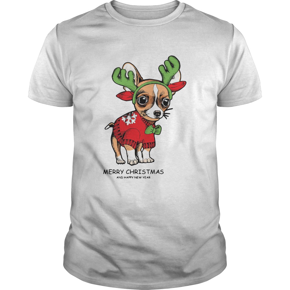 Chihuahuas Merry Christmas And Happy New Year shirt