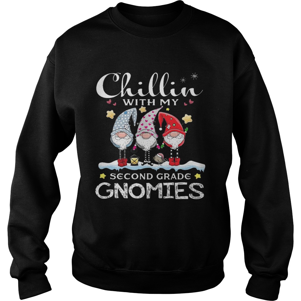 Chillin With My Kindergarten Gnomies Teacher Christmas Sweatshirt
