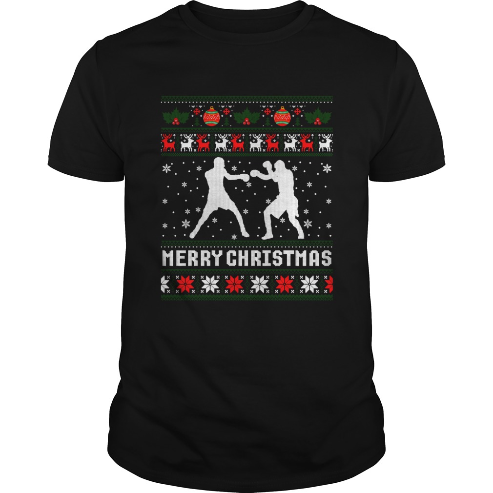 Christmas 2020 Boxing Player Santa Tree Xmas Costume shirt