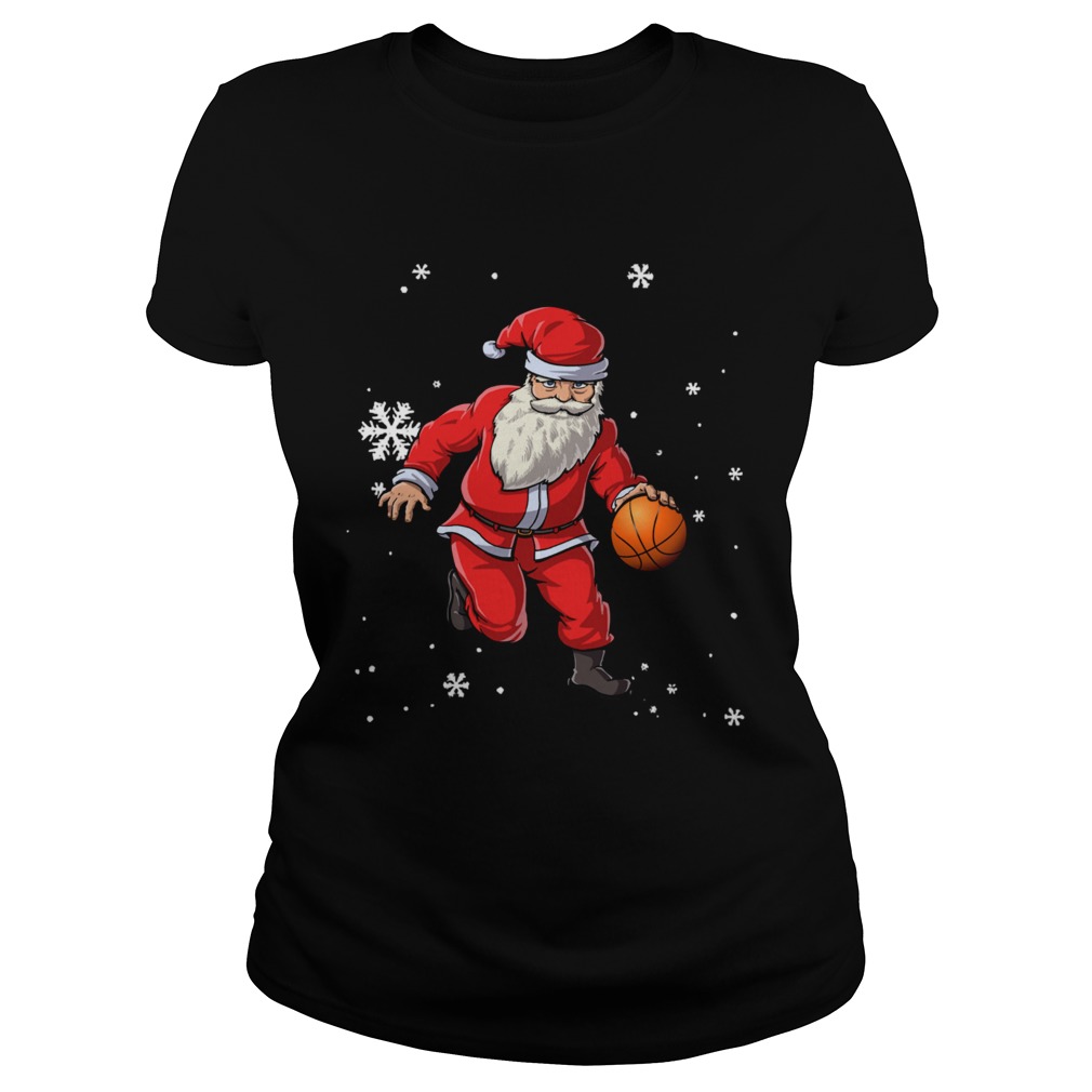 Christmas Basketball Pajamas Santa Claus Slam Dunk Classic Ladies