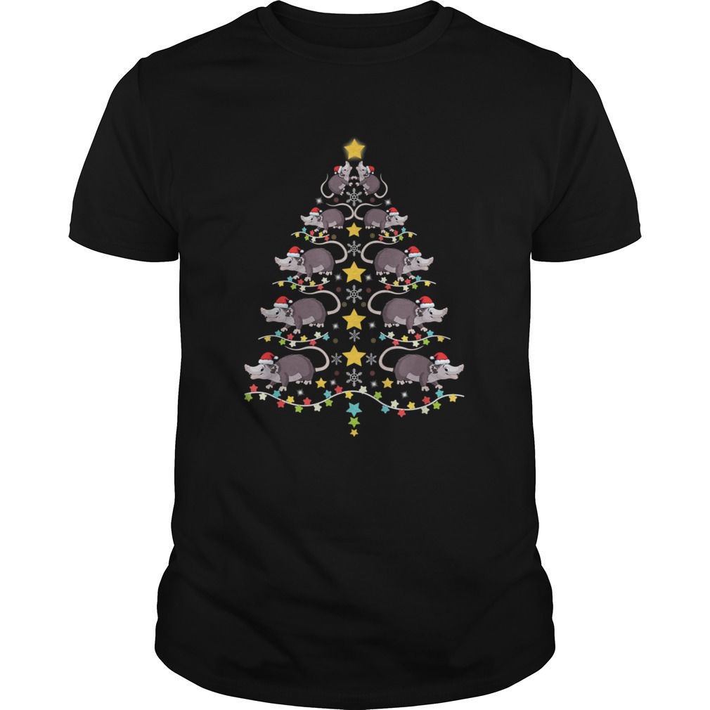 Christmas Opossums Tree Christmas Tree Lights shirt