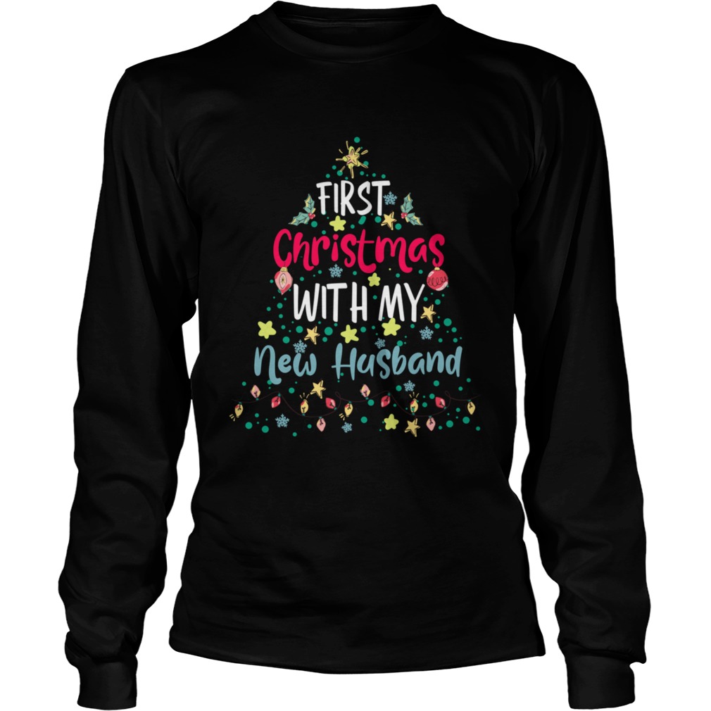 Christmas With My New Husband Tee Xmas 2020 Party Long Sleeve