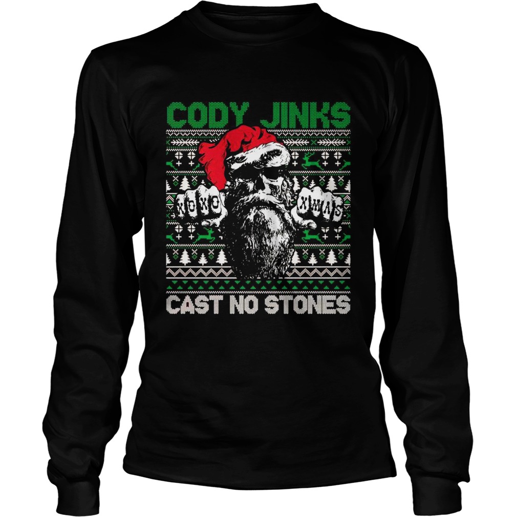 Cody Jinks Cast No Stones Ugly Christmas Long Sleeve