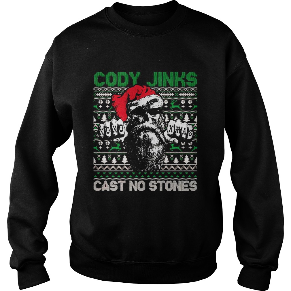 Cody Jinks Cast No Stones Ugly Christmas Sweatshirt