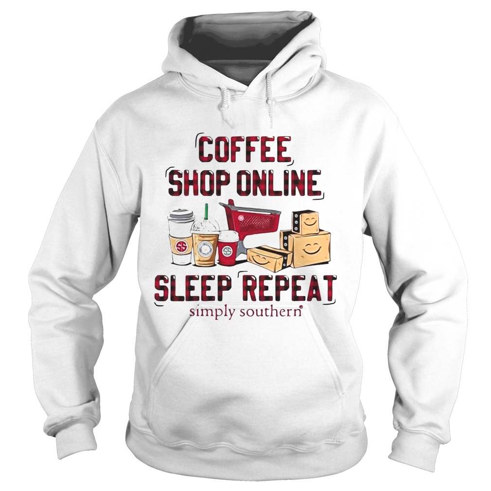 Coffee Shop Online Sleep Repeat Simply Southern Hoodie