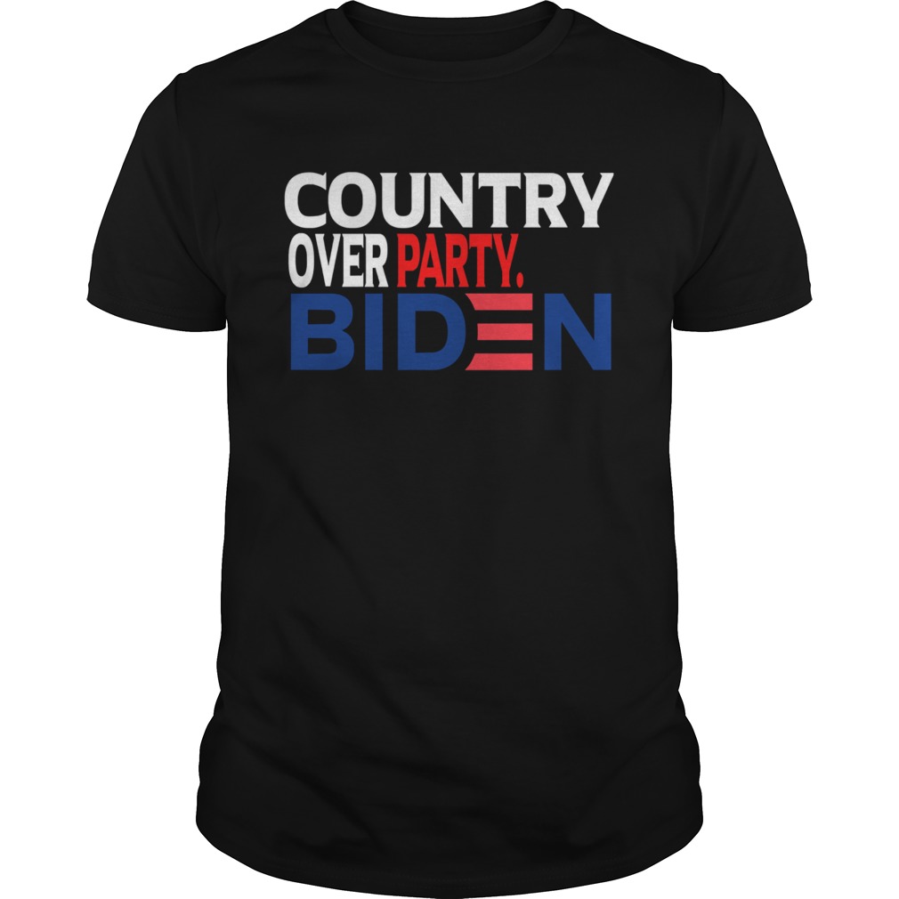 Country Over Party Biden Election shirt