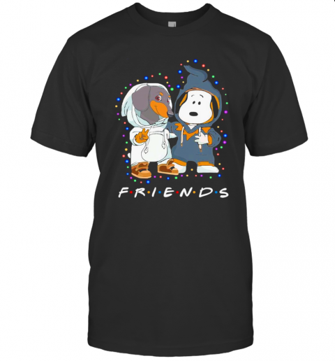 Dachshund And Snoopy Friends Christmas Light T-Shirt