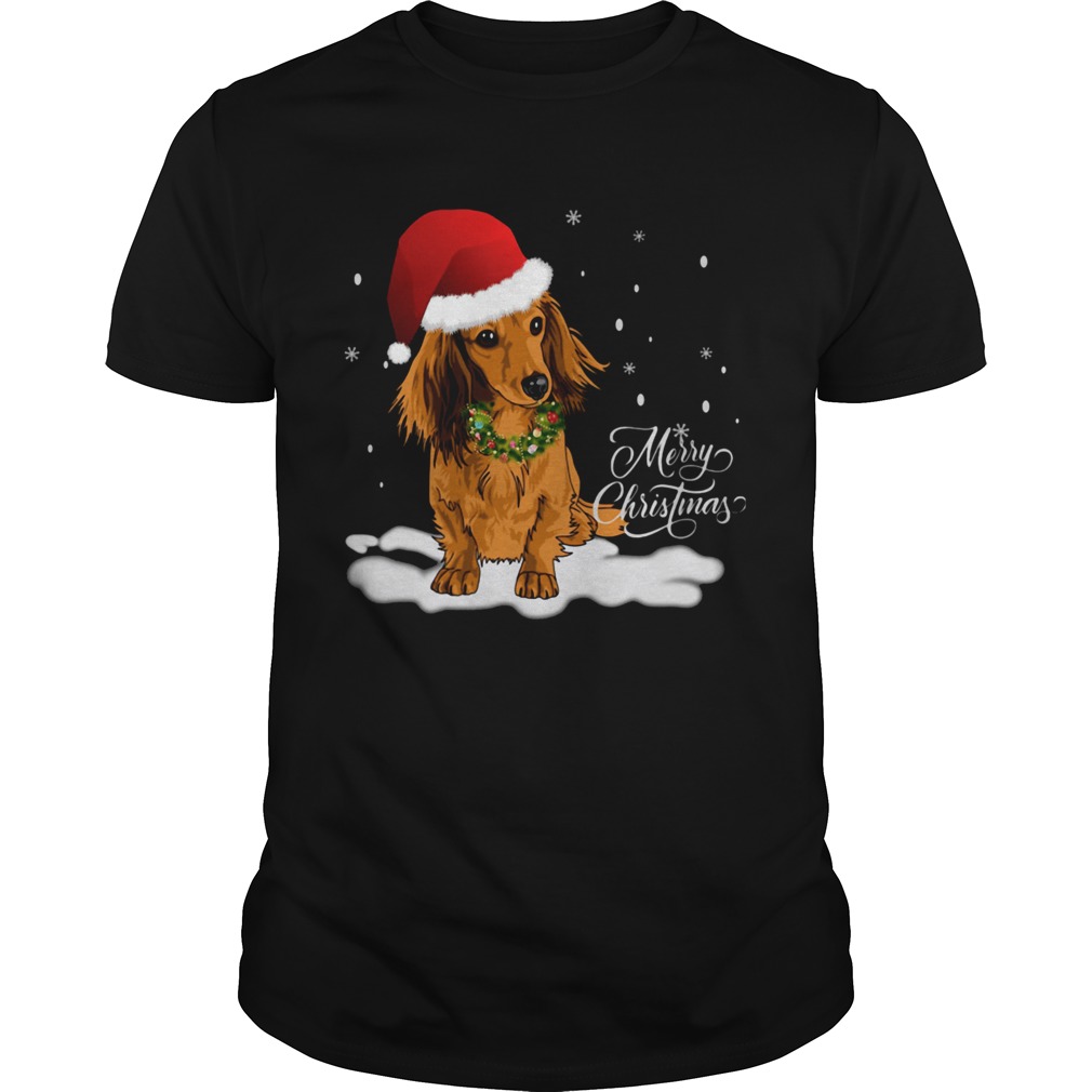 Dachshund Merry Christmas shirt