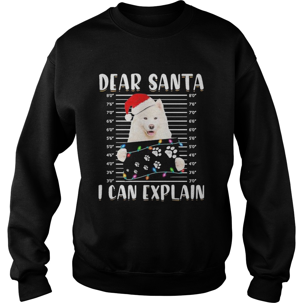 Dear Santa I Can Explain Light Christmas Sweatshirt