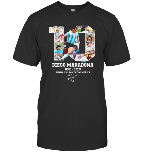 Diego Maradona Thank You For The Memories 1960 2020 T-Shirt