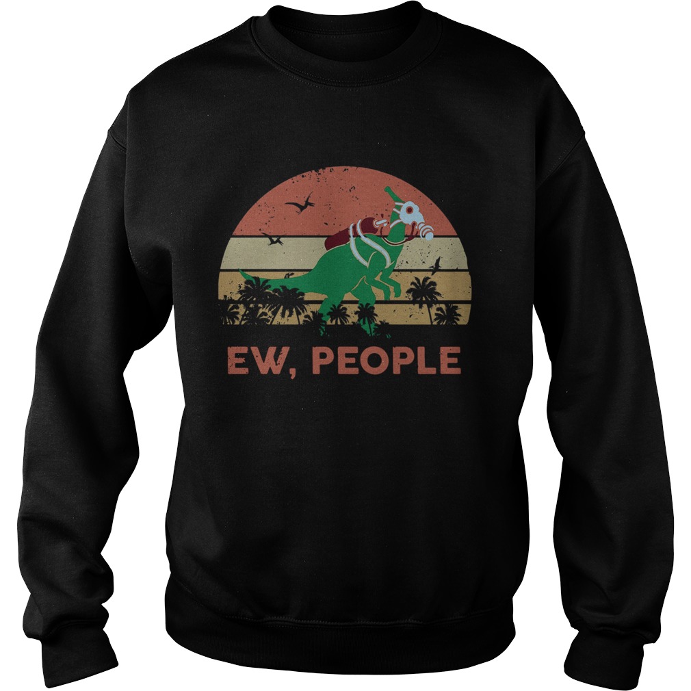 Dinosaur Ew People Vintage Retro Sweatshirt
