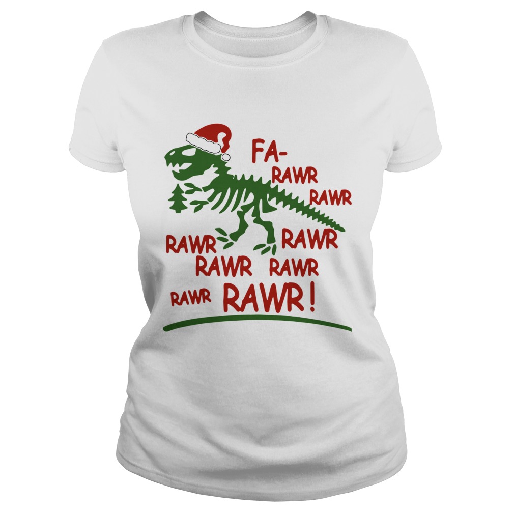 Dinosaur Trex Fa Rawr Rawr Christmas Classic Ladies