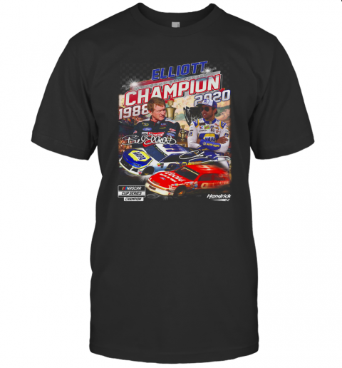 Elliott Nascar Cup Series Champion 1988 2020 Signature T-Shirt