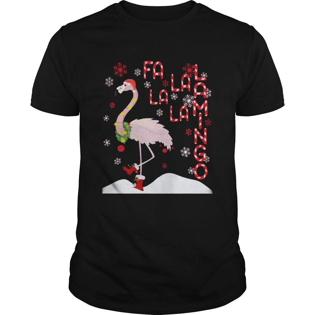Fa La La Lamingo Xmas Merry Christmas shirt