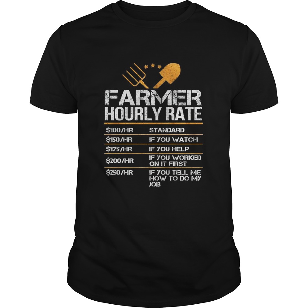 Farmer Hourly Rate shirt