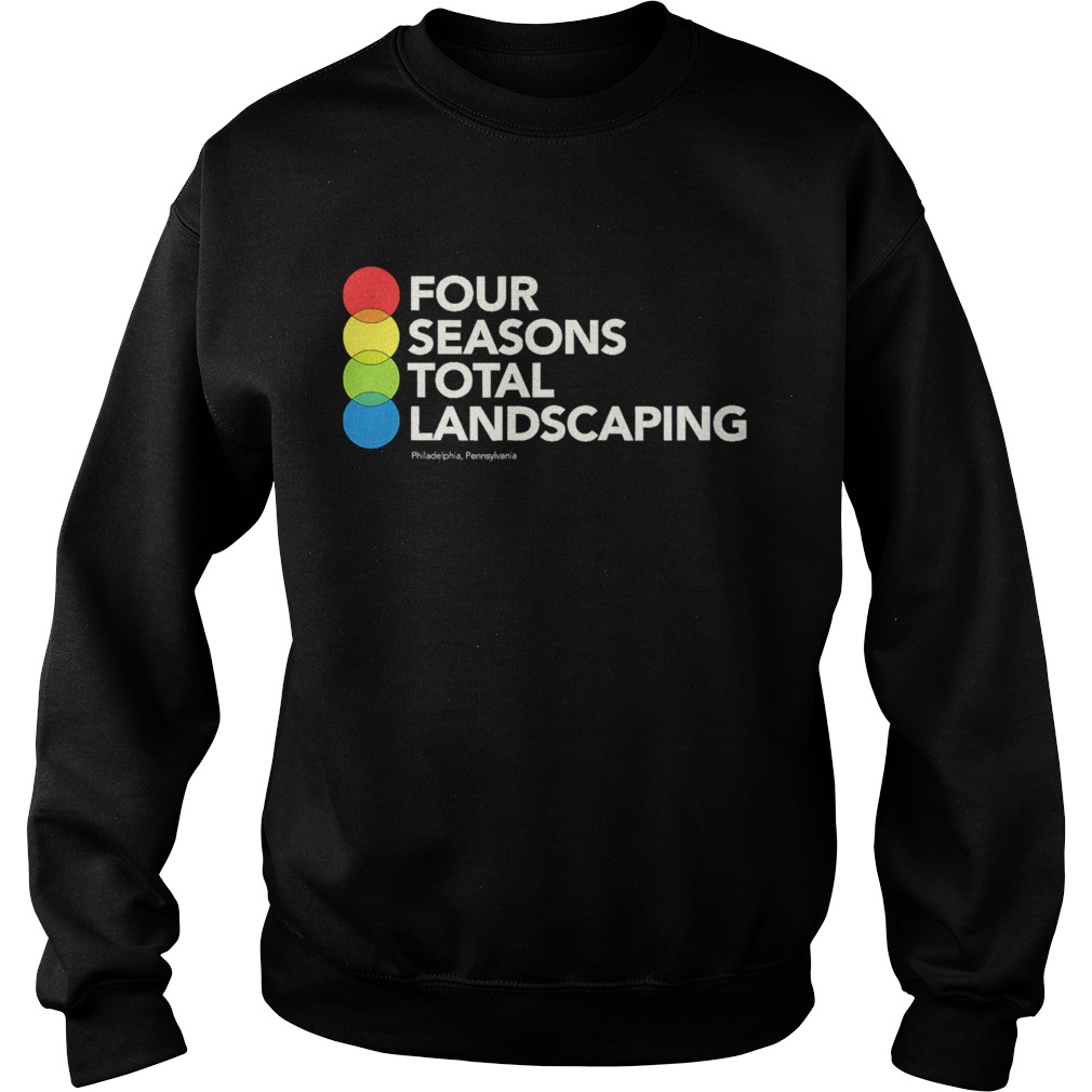 Four Seasons Total Landscaping Circles Creative Cool Sweatshirt