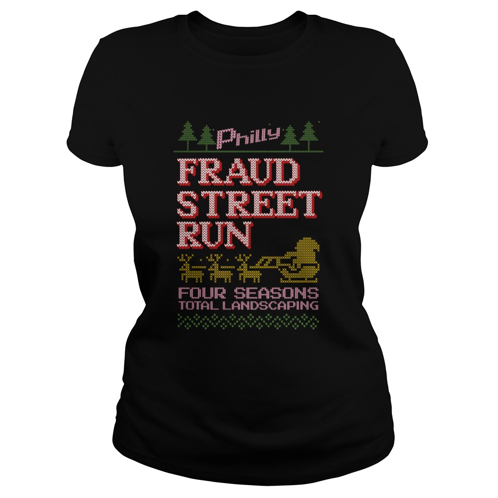 Fraud Street Run Ugly Christmas Sweater Fraud Street Run Classic Ladies