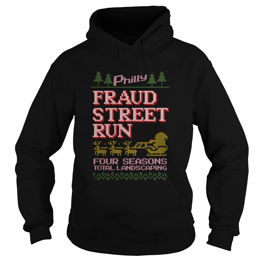 Fraud Street Run Ugly Christmas Sweater Fraud Street Run Hoodie