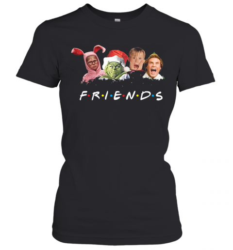 Friends Grinch Elf Kevin Ralphie'S Bunny Michael Scott Christmas T-Shirt Classic Women's T-shirt