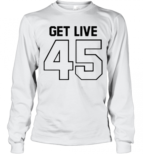 Get Live 45 Football TB T-Shirt Long Sleeved T-shirt 
